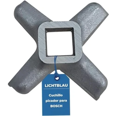 Imagen de Lichtblau inserto de Cuchillo 620949 00620949 para picadora carne Bosch I cruz MUM4 MFW15 MUM5 triturador n. 5 Recambio Accesorio robot cocina