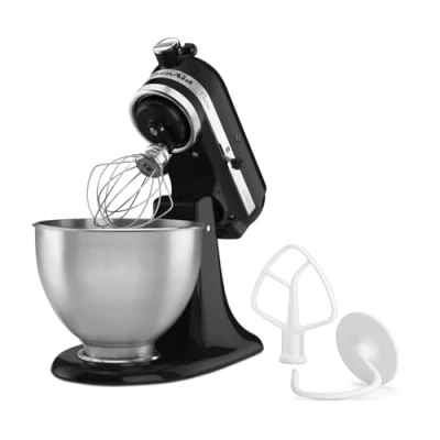 Imagen de Robot amasador KitchenAid 5K45SSEOB, Amasador, Batidor, 4.28 L, 275 W, Negro