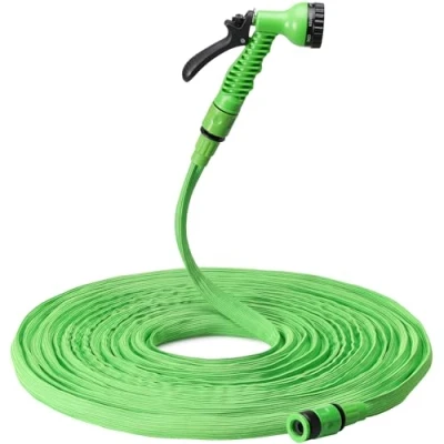 Imagen de Navaris Manguera de jardín Extensible 15 m a 30 con 7 Funciones riego para regar o Lavar el Coche Agua presión Verde