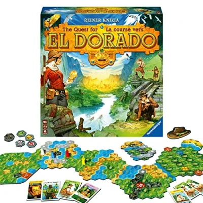 Imagen de Ravensburger The Quest for El Dorado Juegos de Mesa Estrategia para Adultos y niños 10 años en adelante, 2 a 4 Jugadores