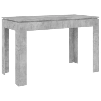 Imagen de vidaXL Mesa de Comedor Muebles Salón Cocina Sala Estar Hogar Robusto Estable Duradera Moderna Madera Contrachapada Gris Hormigón 120x60x76 cm