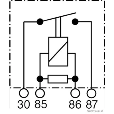 Imagen de HERTH+BUSS ELPARTS 75614614 Relé, bomba de combustible 4 con resistencia VOLKSWAGEN: Golf 2, 6, 5, SEAT: TOLEDO 1, Leon II Hatchback