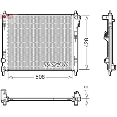 Imagen de Radiador, refrigeración del motor DENSO DRM46075