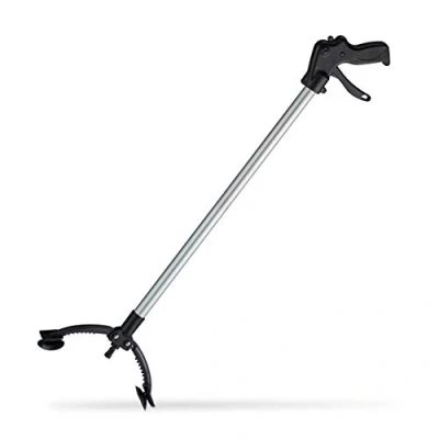 Imagen de Relaxdays, 88 cm Alcanzador Pinzas Largas, Aluminio Polipropileno, Negro Plateado