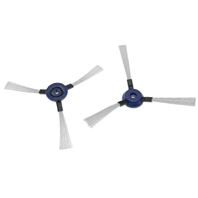 Imagen de vhbw 2X Cepillo Lateral Compatible con Rowenta Smart Force Essential Robot Aspirador Set cepillos, Negro/Blanco/Azul
