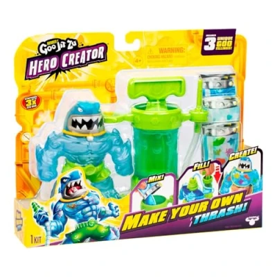 Imagen de Heroes of Goo Jit Zu Bandai Figura de Acción Hero Creator, CREA tu Propia del temible Trash y desata Las Posibilidades. Estruja Estira, Multicolor, CO42786