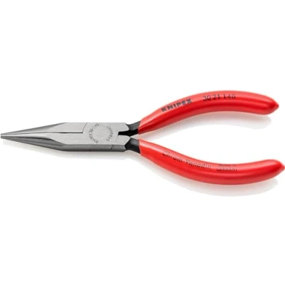 Imagen de Knipex Alicate de boca larga negro atramentado, recubiertos plástico 140 mm 30 21
