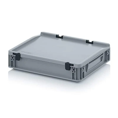 Imagen de Auer Packaging Eurobox Recipiente (40 x 30 9 cm, con tapa bisagras)