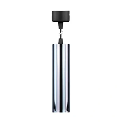 Imagen de Popp® Foco Cilindro Lámpara GU10(Bombilla No incluida) Colgante Techo Superficie Interior Moderno IP20 Ø52*200mm (Pack 1, Plateado)