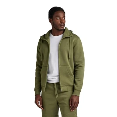 Imagen de G STAR RAW Sudadera con Capucha Premium Core Cremallera, Verde (Sage D16122 c235 724), S para Hombre