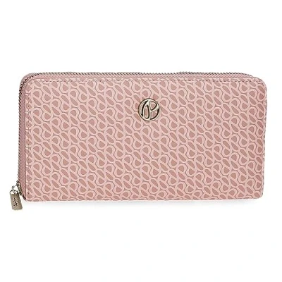 Imagen de Pepe Jeans Megan Billetero con Tarjetero Rosa 19,5x10x2 cms Piel sintética