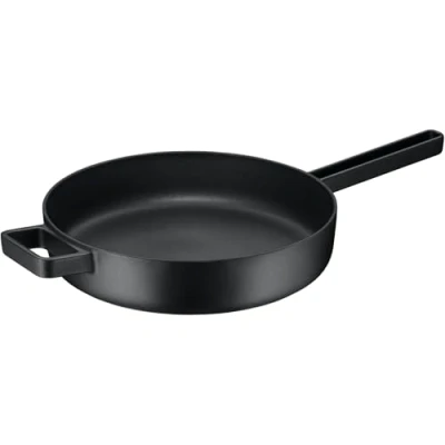 Imagen de WMF Flavour Sartén de inducción (28 cm, hierro fundido, esmaltado, borde alto, apto para horno, elegancia moderna, color negro