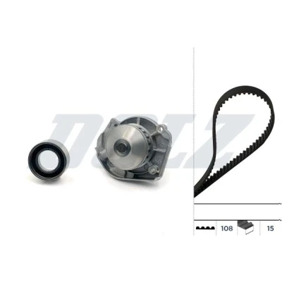Imagen de DOLZ KD088 Bomba de Agua + Kit Distribucion 108 FIAT: Punto I Hatchback, Strada Pick up, LANCIA: Y