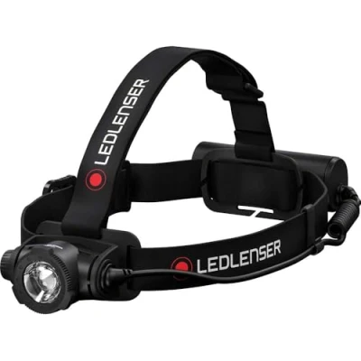 Imagen de Ledlenser Linterna frontal LED H7R Core, 1000 lúmenes, recargable con batería de litio, impermeable IP67, enfocable, regulación gradual, Constant Light, haz luz 250m, carga magnético USB