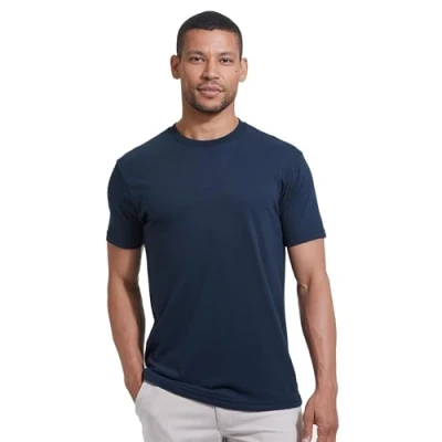 Imagen de True Classic Camiseta de Manga Corta con Cuello Redondo para Hombre, 1 Unidad Azul Marino, L