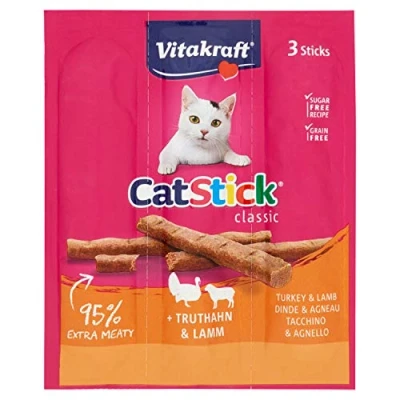 Imagen de Vitakraft Cat Stick Mini Pavo y Cordero Gr. 18 cm