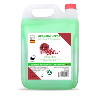 Imagen de Vitacab Gel de ducha baño Garrafa 5L Recarga Amenities hotel Jabon liquido Geles Hidratante Granada