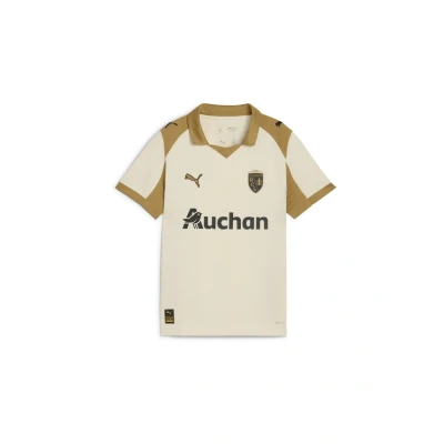 Imagen de PUMA Camiseta RC Lens 3.ª equipación 25/26 juvenil, Ropa, Alpine Snow/Matte Dorado, 9 10Y