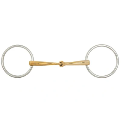 Imagen de BR single jointed loose ring snaffle Soft Contact 12 mm Ø 70