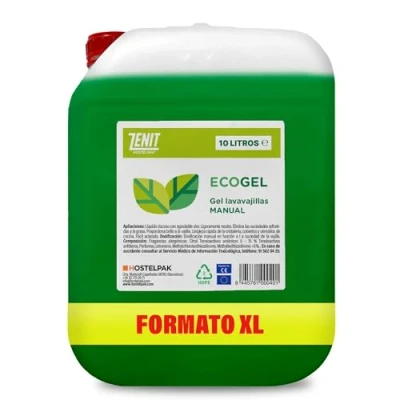 Imagen de Hostelpak 10 l detergente lavavajillas manual EcoGel a mano liquido