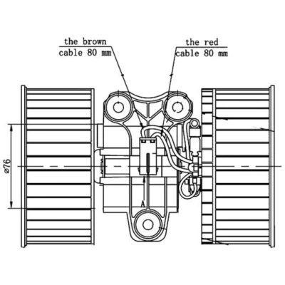 Imagen de MAHLE ORIGINAL AB 81 000S Ventilador de Calefacción para vehículos con climatizador automático dirección izquierda/derecha BMW: 5 Berlina, X5