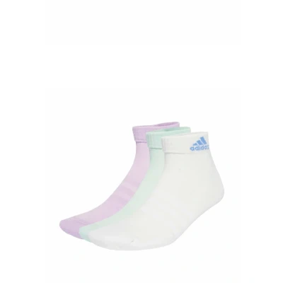 Imagen de adidas Calcetines tobilleros unisex acolchados para adultos, 3 pares, 6.5 8
