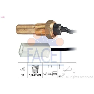 Imagen de FACET 7.3250 Sensor de Temperatura del Refrigerante Made in Italy OE Equivalent LAND ROVER: Freelander I SUV Cabrio, 200 Hatchback