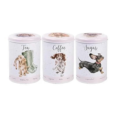 Imagen de Wrendale Designs by Hannah Dale Botes de té, café y azúcar A Dog&#039;s Life 155 mm x 110
