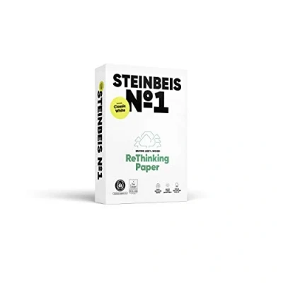 Imagen de STEINBEIS N1, Papel 100% reciclado, A4, 80 g/m2, paquete 500 hojas