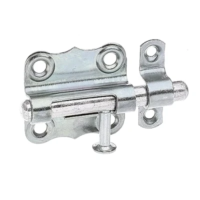 Imagen de Alberts 123369 Pestillo, con manilla botón sin muelle, Galvanizado, pasivado capa gruesa, Pletina 39 x 38 mm, Ø del perno 8 mm