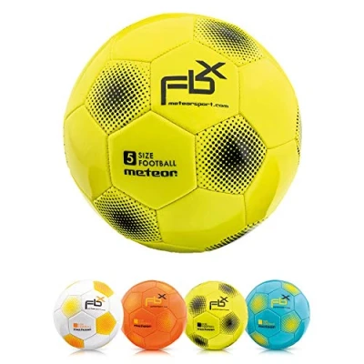 Imagen de meteor Balón de Fútbol para Niños y Juventud Adultos Tamaño 5 4 3 1 Ejercicio Al Aire Libre Juego Entrenamiento Football (#5, Amarillo)