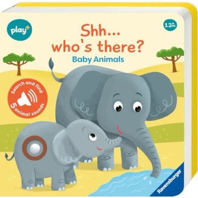 Imagen de Ravensburger Play+ Shh... Who&#039;s there? Baby Animals (My First Seek and find Sound Book), book 12+ months: Search