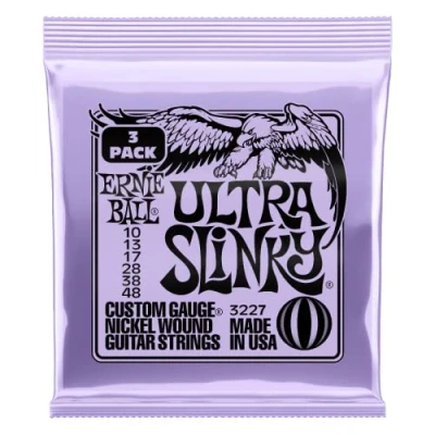 Imagen de Ernie Ball Ultra Slinky Nckl Wnd Elec Gtr Strings 3 paquete 10 48