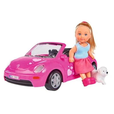 Imagen de Smoby Steffi Love Evi en Beetle (Simba 5731539) Mini muñeca con coche, Multicolor , color/modelo surtido