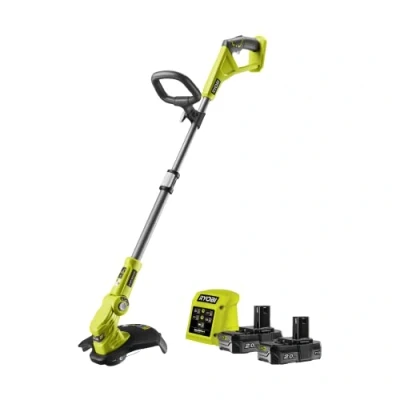 Imagen de RYOBI Cortabordes/Canteadora 18V ONE+ Ø de Corte 25 30cm Trabajos Acabado, Bordes Macizos y Fondos Taludes Incluye 2 Baterías Litio+ 2,0 Ah, 1 Cargador 1,5A RLT1832 25S