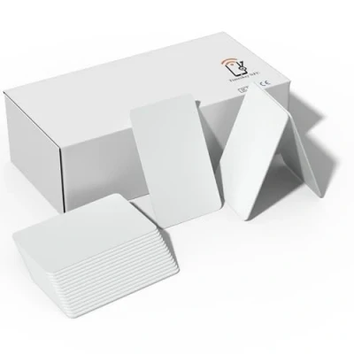 Imagen de Timeskey La Mejor En Blanco de Plástico PVC Tarjetas Identificación Tarjeta Crédito Delgado CR80 Disponible Para Impresora (Pack 250)