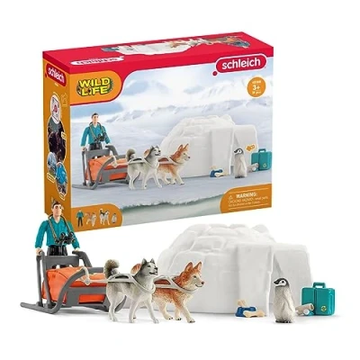 Imagen de Schleich 42558 Expedición a la Antártida, partir de 3 años, WILD LIFE playset, 19 piezas