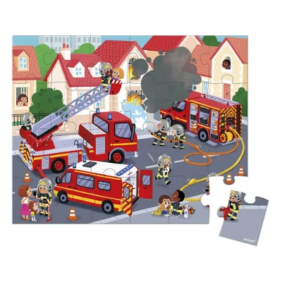 Imagen de Janod DE Brandweer Puzle para niños, Talla: One Size, Multi coloured