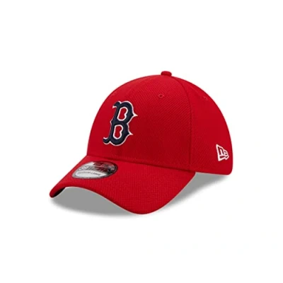 Imagen de New Era Boston Red Sox Baseball Cap 39Thirty gebogener Schirm Rot Teamlogo Kappe Hut Stretch S M (6 3/8 7 1/4)