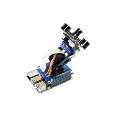Imagen de Waveshare 2 DOF Pan Tilt Hat for Raspberry Pi Zero/Zero W/Zero WH/2B/3B/3B+ Onboard PCA9685 PWM Chip TSL25911FN 16 bit Ambient Light Sensor Make Camera Move and Sense Intensity Via I2C