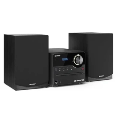 Imagen de Sharp XL B517D(BK) Microcadena Sound System estereo con radio DAB, DAB+, FM, Bluetooth, CD MP3, reproducción USB, altavoces de madera y 45W color negro