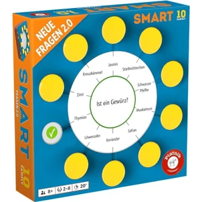 Imagen de Piatnik Smart 10 Family Preguntas adicionales 2.0, Color Blanco, Azul, Rojo (725197)