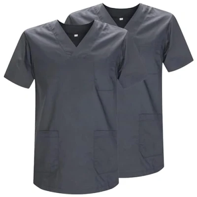 Imagen de MISEMIYA Pack 2 Pcs Casaca Sanitario Unisex Uniformes Sanitarios Uniforme MEDICOS Ref.817 * S, Gris 21