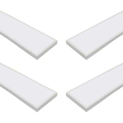 Imagen de Jandei Pack x4 Panel LED Retroiluminado de Superficie 120x30 cm, Potencia 60W, Blanco Neutro 4200K, Marco Blanco, Driver Incluído