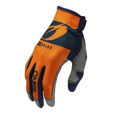 Imagen de O&#039;Neal Guantes de Bici y Motocross MX MTB DH FR Materiales duraderos Flexibles, Parte Superior la Mano ventilada Guante Mayhem Rider V.23 Adulto Azul Naranja Talla S