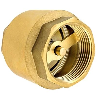 Imagen de SHYNE Válvula de retención 1 1/4 pulgada (5/4) hecha latón macizo robusto, inoxidable e impermeable para bomba aqua, pozo, lavadora, filtro, manometro, barril, antirretorno