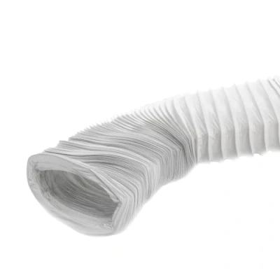 Imagen de 220x55mm Conducto de Aire Flexible para Campana Extractora, Acondicionado, Extractor, Secadora Manguera Escape 3m Conductos Ventilación PVC