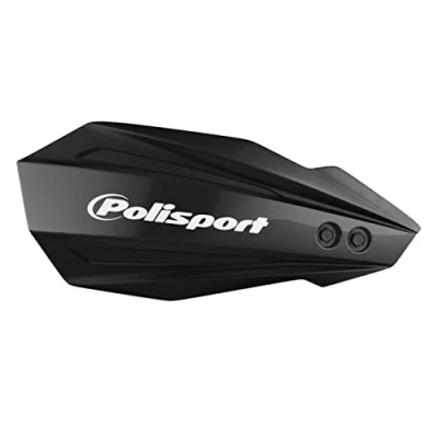 Imagen de POLISPORT 8308500006 Paramanos BULLIT 1 punto de fijación MX Style fabricado en plástico con kit montaje incluido compatible motocicletas KTM, GAS GAS, Husqvarna, Sherco color negro