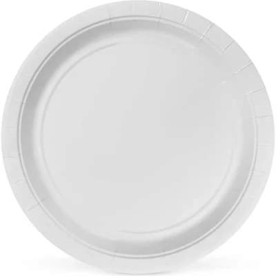 Imagen de Algon Set de 25 Platos Desechables Tamaño 20 cm Resistentes y ecológicos, ideales para fiestas, eventos reuniones