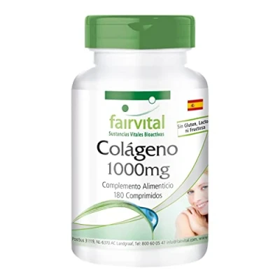 Imagen de Fairvital Colágeno 1000mg con Vitamina C y L Ornitina Dosis elevada 180 Comprimidos Calidad Alemana